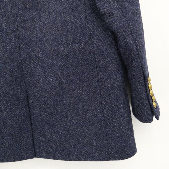 J. Crew Long Parke Wool Blazer Womens 2 Navy Professional Office Career Preppy - Picture 15 of 16